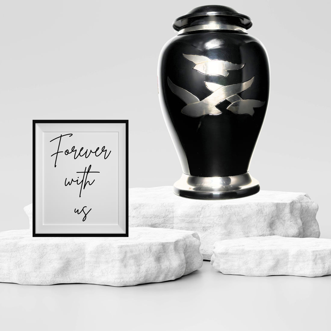Adult Ashes Urn with three flying birds