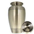 Pewter Urn with Floral engraving