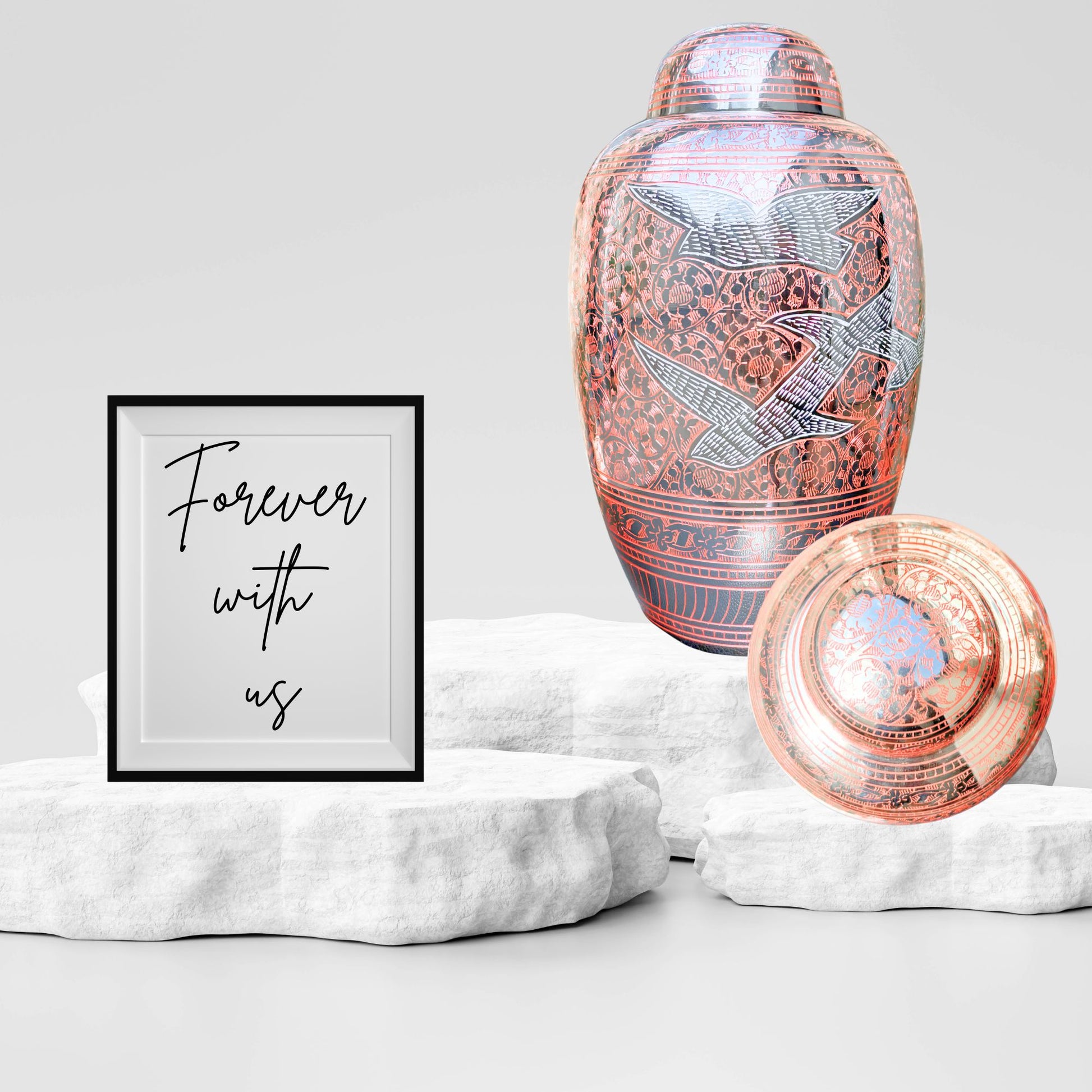 Brass Hand Engraved Urn