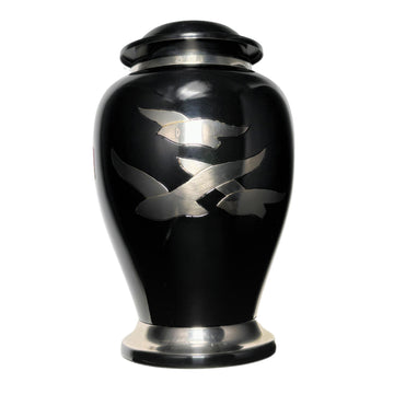 Adult Ashes Urn with three flying birds